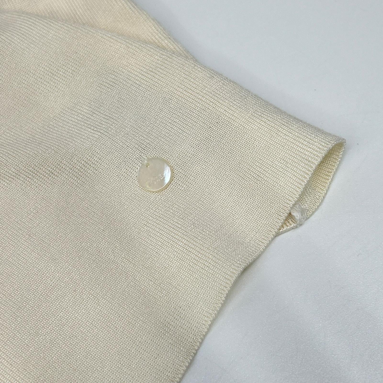 FOXEY フォクシー 39306-KSJFZ403D ホワイト シルクニット クロップドカーディガン トップス