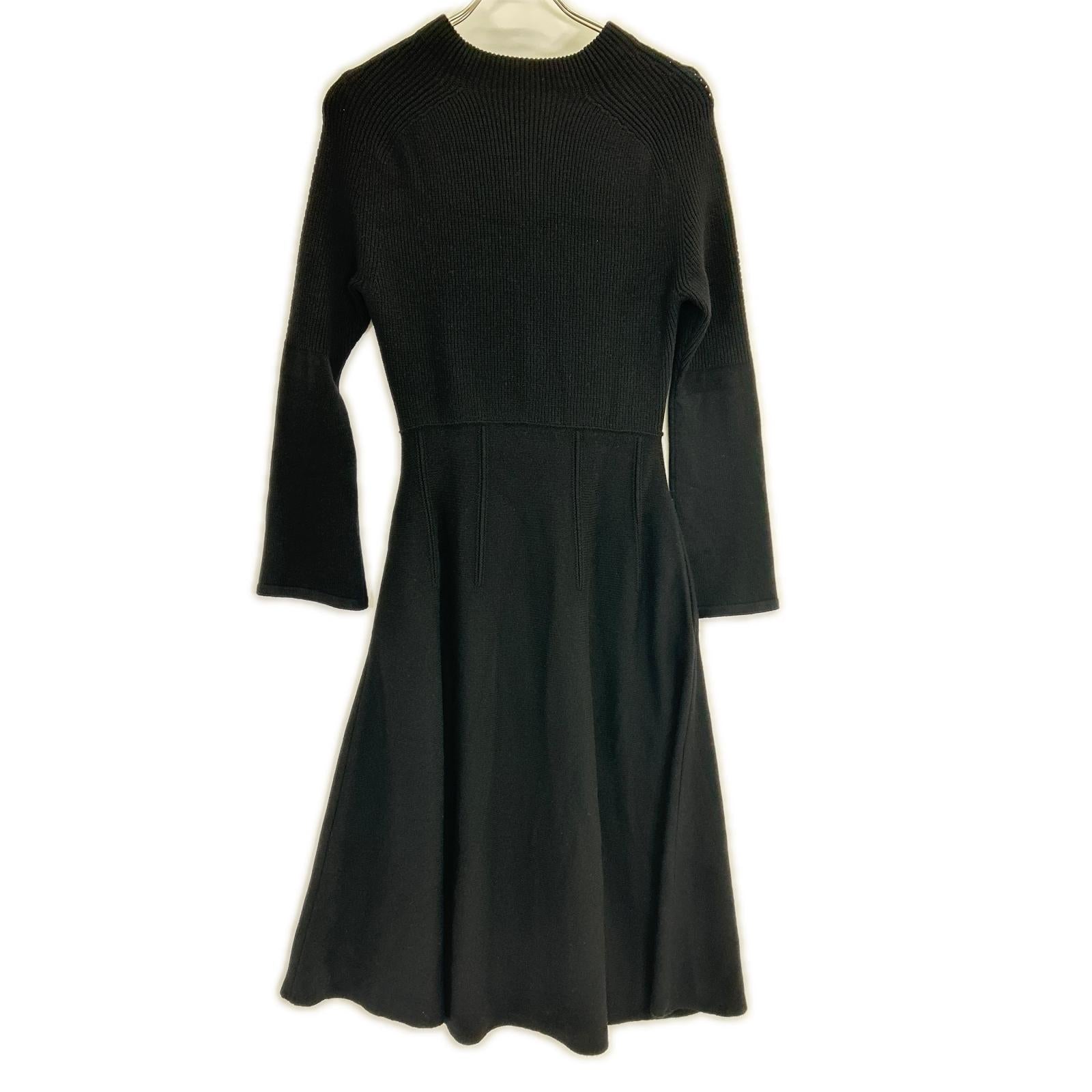 FOXEY フォクシー 43182-KA00004H ブラック Knit Dress Lily Flareワンピース ワンピース