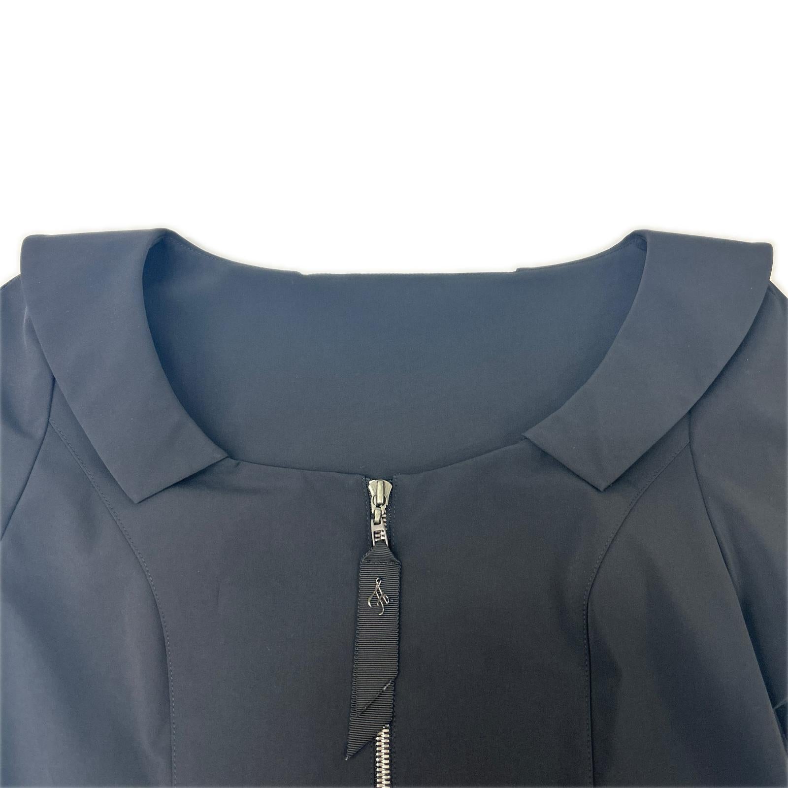 FOXEY フォクシー 28874-NAOFF205T ブラック フロントジップ ワンピース ワンピース