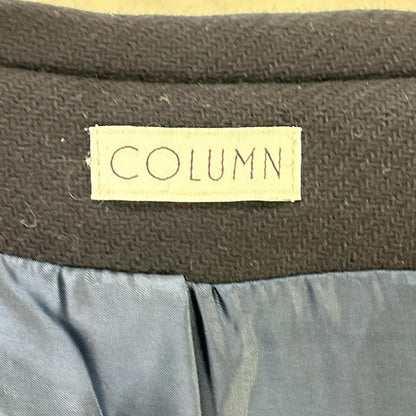 COLUMN コラム 2214001110001 ネイビー ウール ロングコート コート