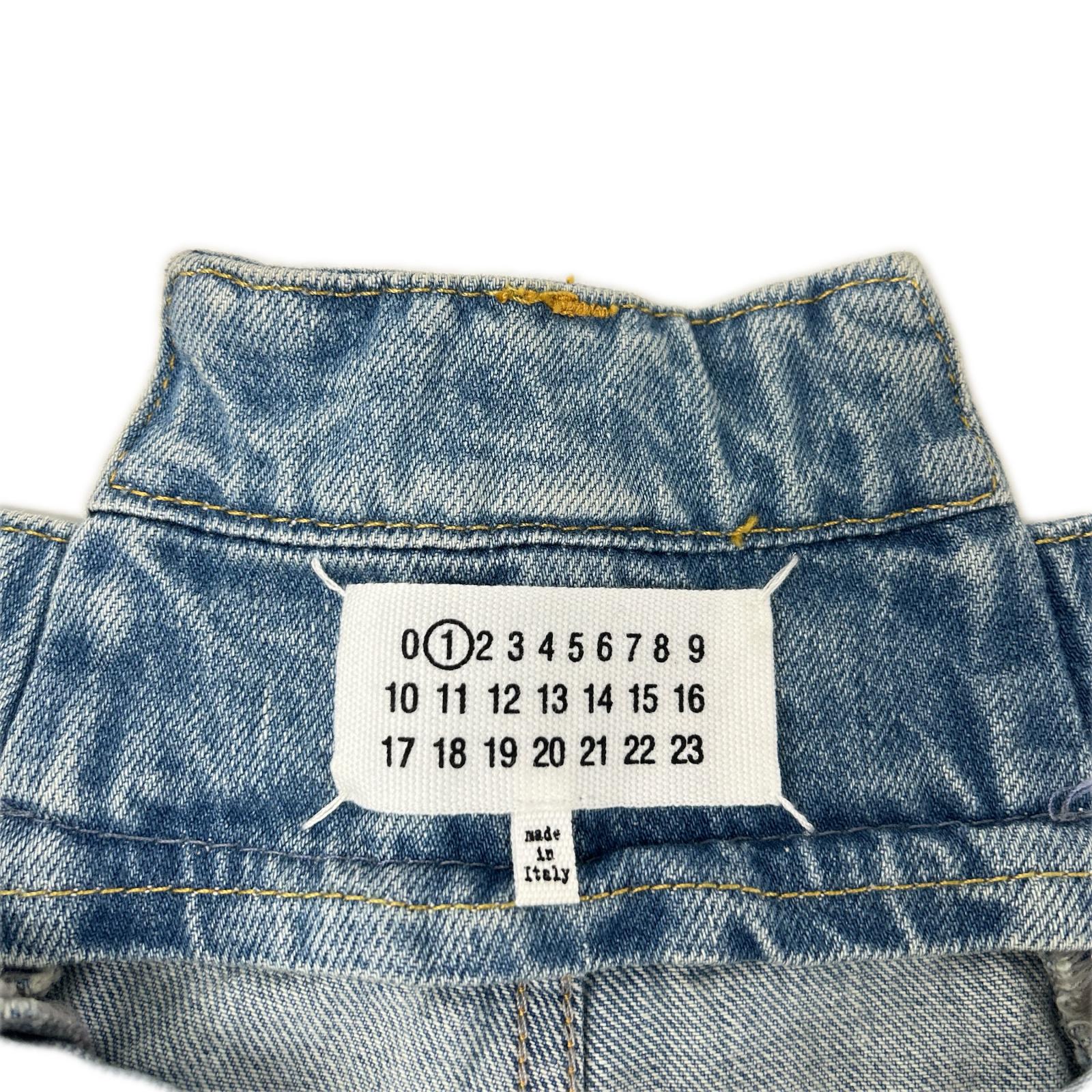 Maison margiela メゾンマルジェラ S51LA0128 S30617 24年 ブルー 再構築 1 ワイドデニムパンツ ボトムス