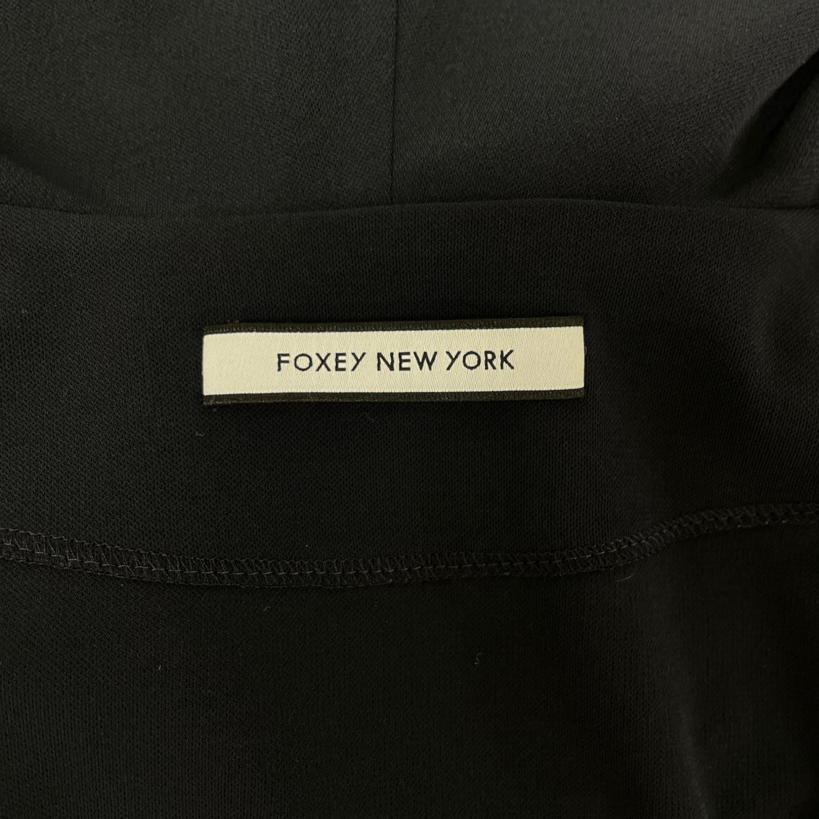 FOXEY NEW YORK フォクシーニューヨーク 39932 ネイビー マットストレッチ ジャージーパーカー トップス