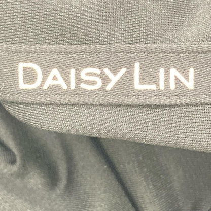 DAISY LIN デイジーリン 06696 ブラック ミルフィーユフリル ベロアドレス ワンピース