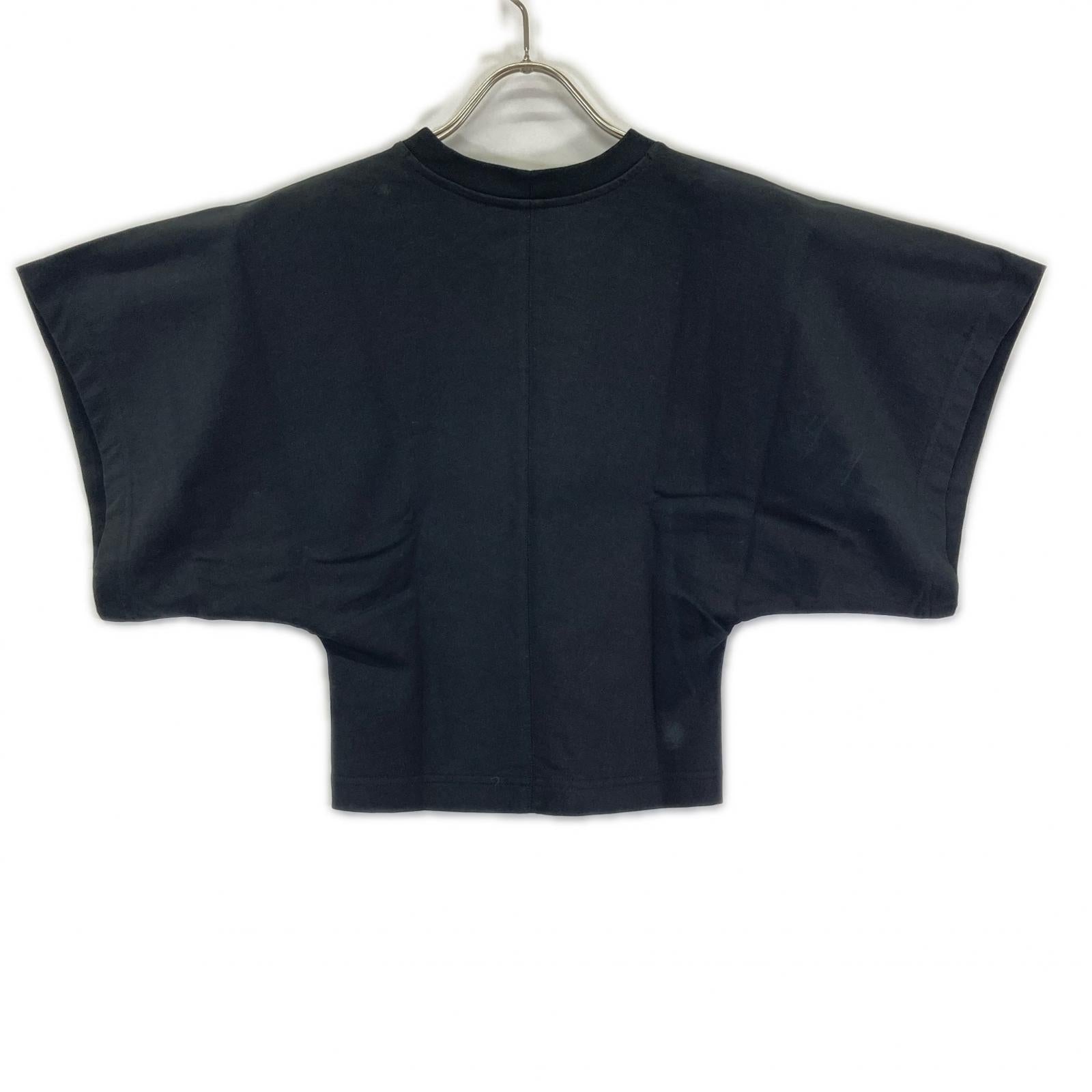 ALAIA アライア AA9H02911J107 ブラック ロゴプリント ワイドスリーブ Tシャツ トップス