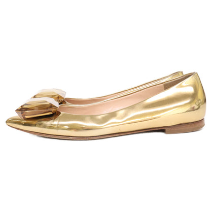 Gianvito Rossi ジャンヴィト・ロッシ JAIPUR 05 ビジューポイント ポインテッドトゥ フラットシューズ シューズ