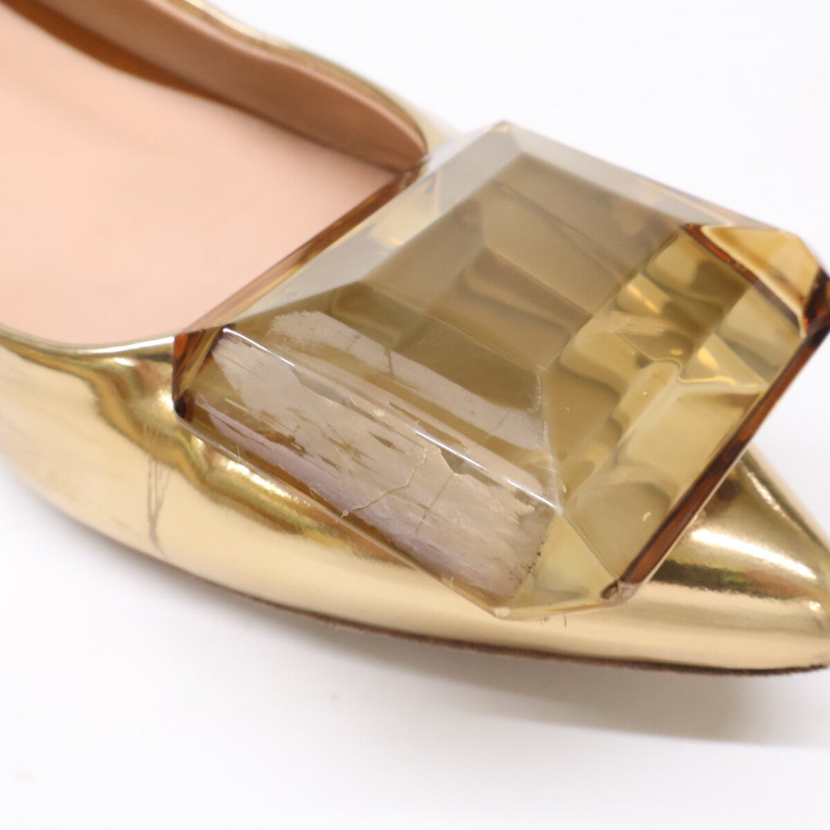 Gianvito Rossi ジャンヴィト・ロッシ JAIPUR 05 ビジューポイント ポインテッドトゥ フラットシューズ シューズ