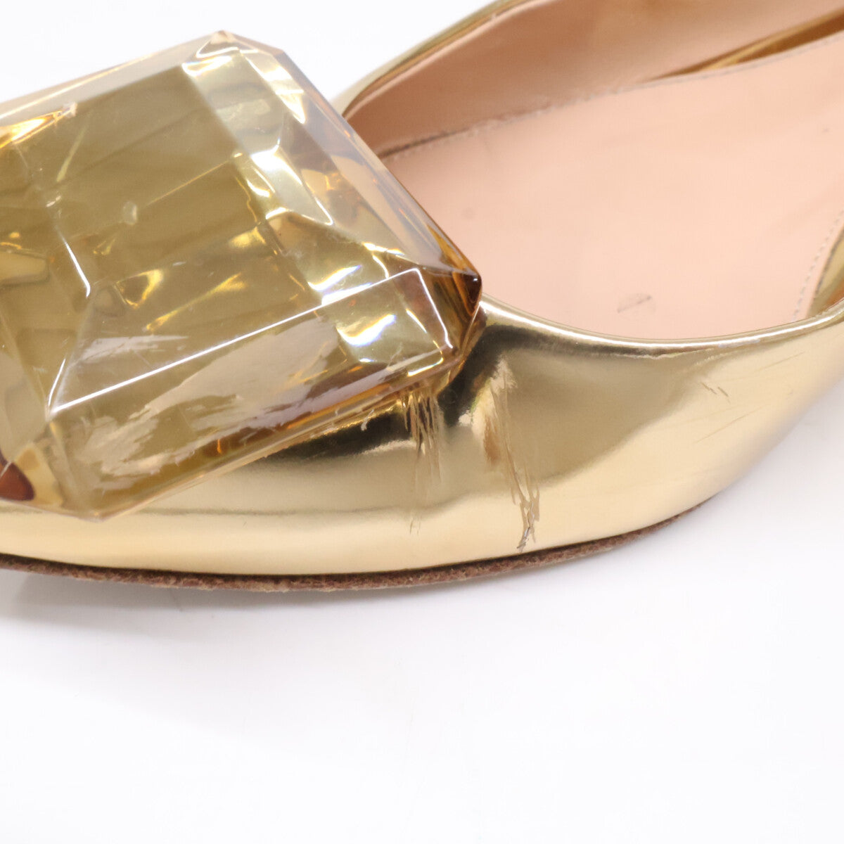 Gianvito Rossi ジャンヴィト・ロッシ JAIPUR 05 ビジューポイント ポインテッドトゥ フラットシューズ シューズ