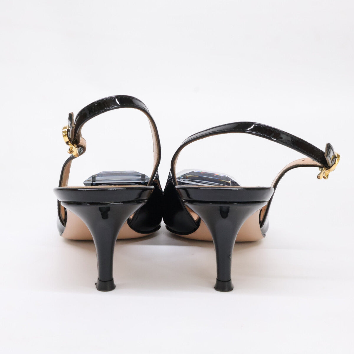 Gianvito Rossi ジャンヴィト・ロッシ 95428 JAIPUR SLING 55 ビジューポイント スリングバックパンプス シューズ
