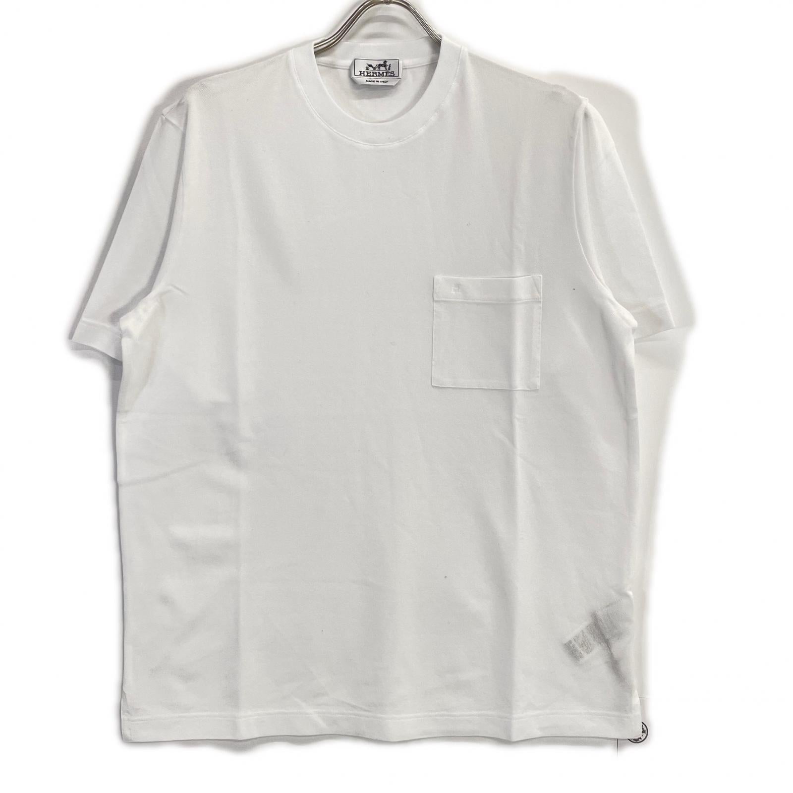 HERMES エルメス 19SS ホワイト H刺繍 半袖 Tシャツ トップス