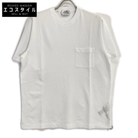 HERMES エルメス 19SS ホワイト H刺繍 半袖 Tシャツ トップス
