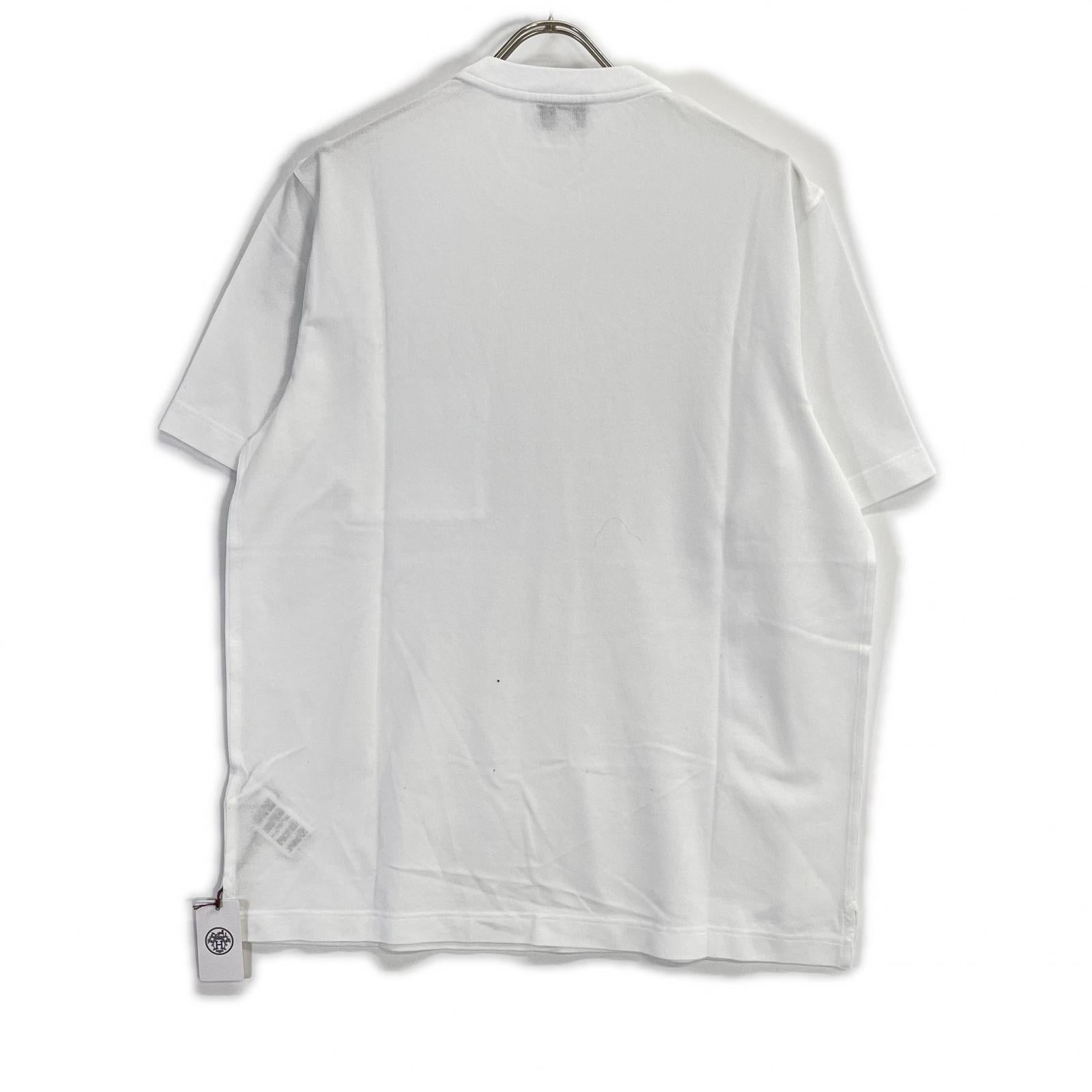 HERMES エルメス 19SS ホワイト H刺繍 半袖 Tシャツ トップス