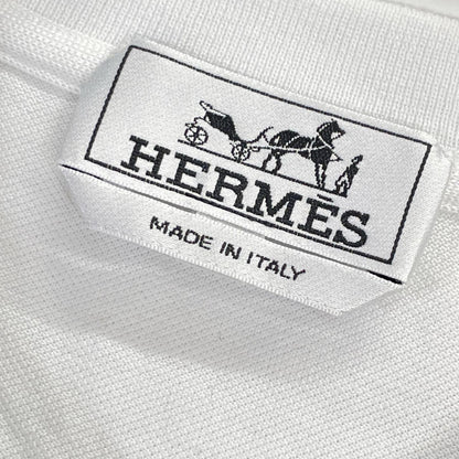 HERMES エルメス 19SS ホワイト H刺繍 半袖 Tシャツ トップス