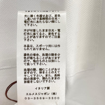 HERMES エルメス 19SS ホワイト H刺繍 半袖 Tシャツ トップス