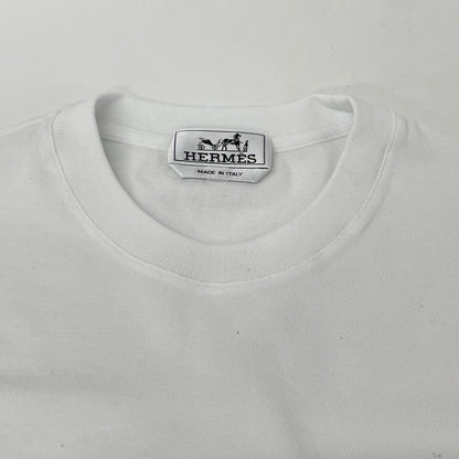 HERMES エルメス 19SS ホワイト H刺繍 半袖 Tシャツ トップス