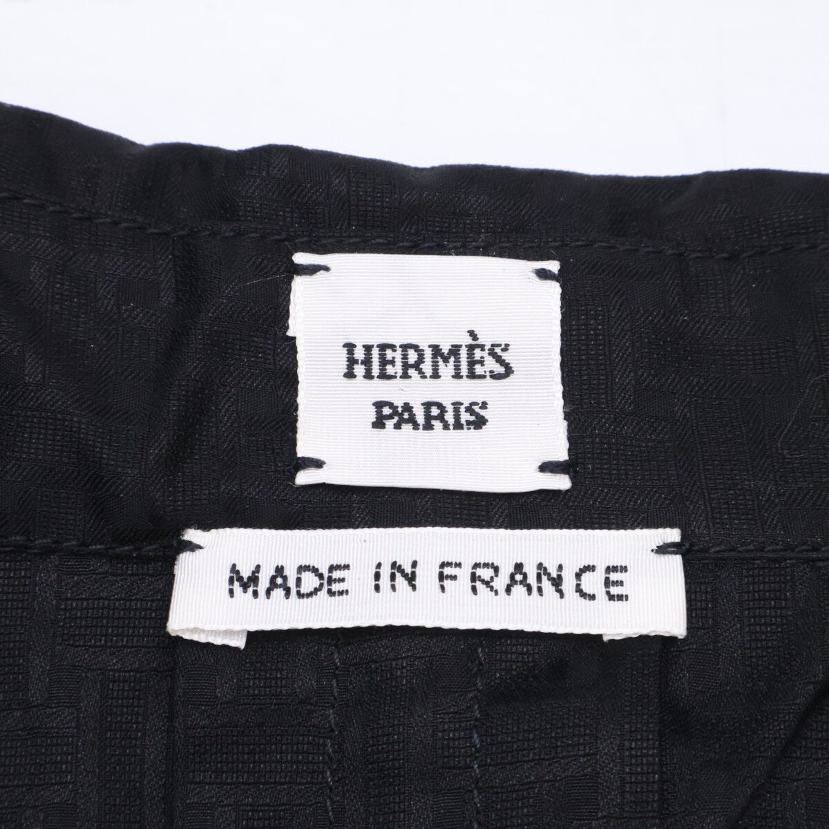 HERMES エルメス 【新品同様/国内正規/26年製】6E0631DB Cropped polo blouse モザイク クロップド 半袖ブラウス トップス