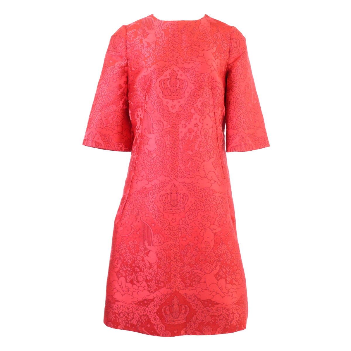 DOLCE&GABBANA ドルチェアンドガッバーナ 【新品同様/国内正規】F6B0ST FJM87 フローラル エンジェル エンブロイダリー ドレス ワンピース