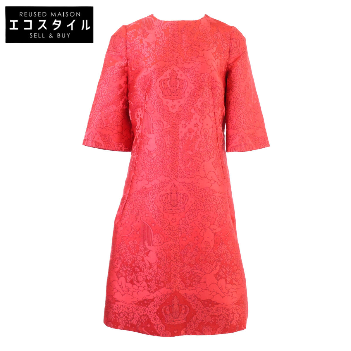 DOLCE&GABBANA ドルチェアンドガッバーナ 【新品同様/国内正規】F6B0ST FJM87 フローラル エンジェル エンブロイダリー ドレス ワンピース