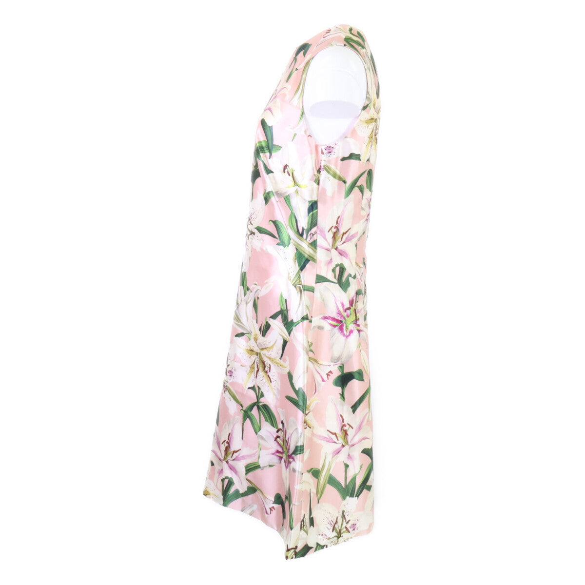 DOLCE&GABBANA ドルチェアンドガッバーナ 【美品/国内正規】F6A6AT HS149 フラワー総柄 シルク ノースリーブ ワンピース