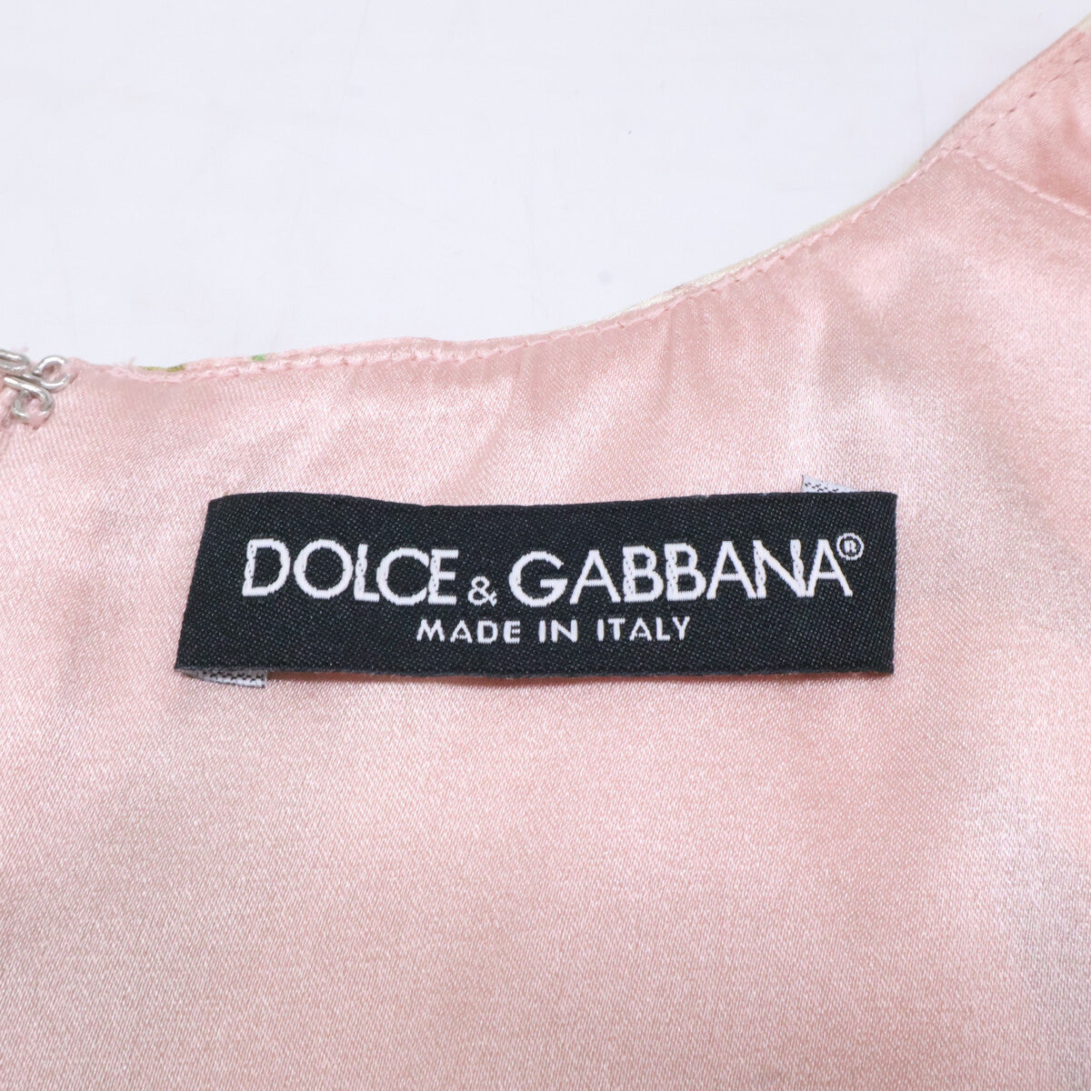 DOLCE&GABBANA ドルチェアンドガッバーナ 【美品/国内正規】F6A6AT HS149 フラワー総柄 シルク ノースリーブ ワンピース
