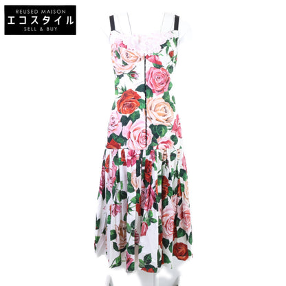 DOLCE&GABBANA ドルチェアンドガッバーナ 【美品/国内正規】F6D3BT HS5C4 フラワー総柄 ビスチェ ワンピース