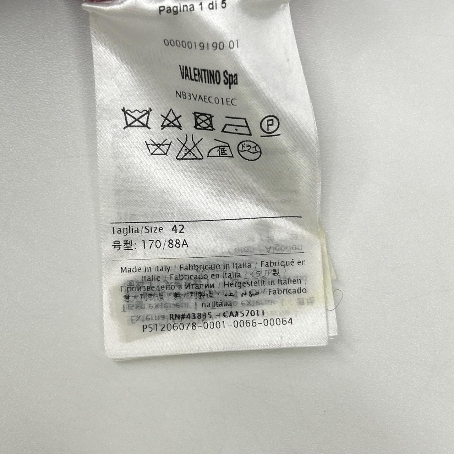 VALENTINO ヴァレンティノ NB3VAEC01EC ピンク レーヨン フラワー コード レース ワンピース ワンピース