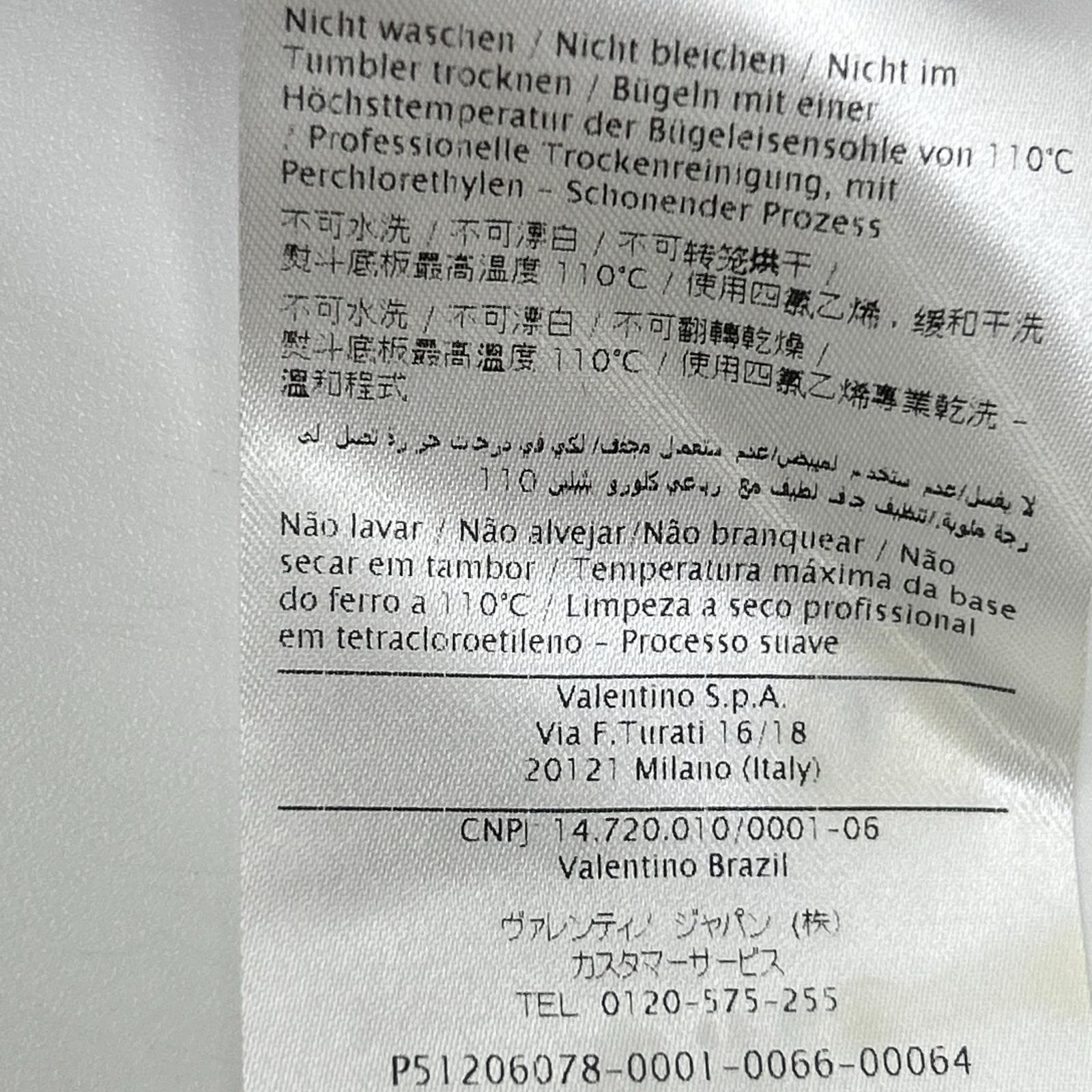 VALENTINO ヴァレンティノ NB3VAEC01EC ピンク レーヨン フラワー コード レース ワンピース ワンピース