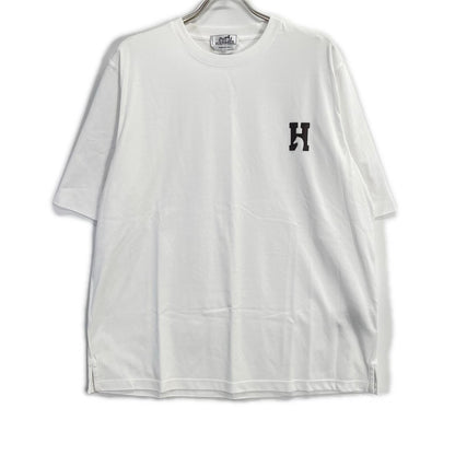 HERMES エルメス ホワイト HCheval レザーミニパッチ Tシャツ トップス