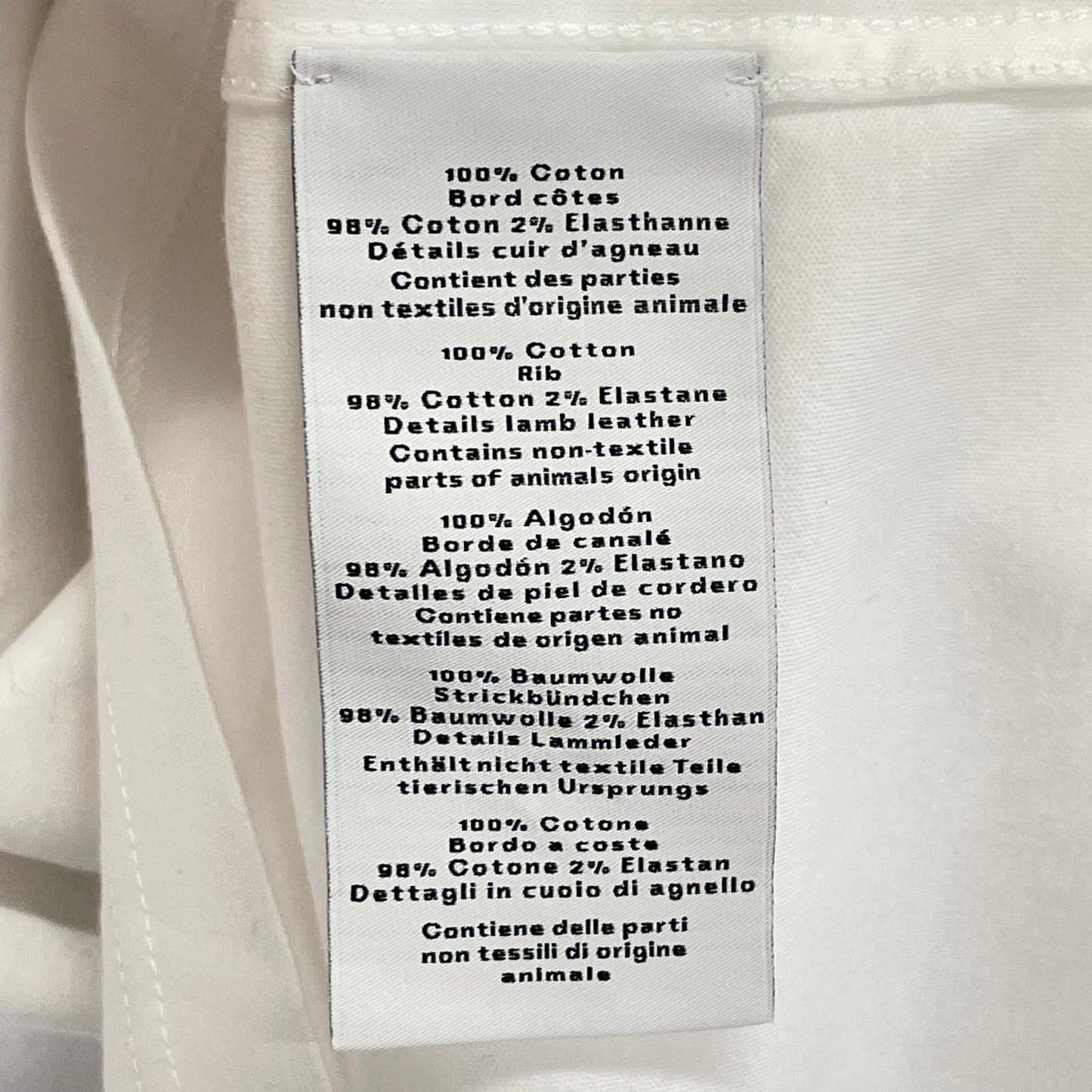 HERMES エルメス ホワイト HCheval レザーミニパッチ Tシャツ トップス