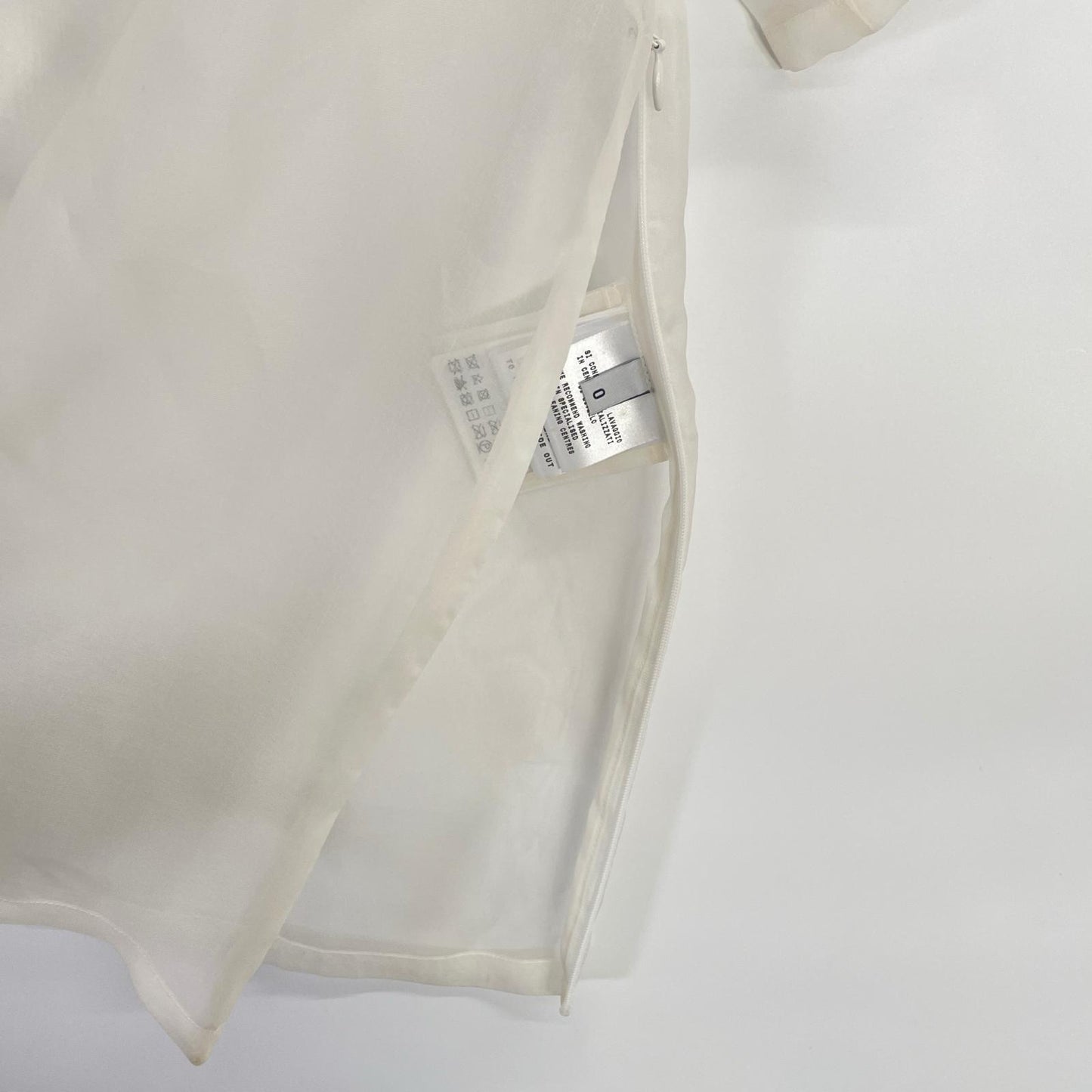 MONCLER モンクレール CAMICIA ホワイト ガムブルー シアー ポロシャツ トップス