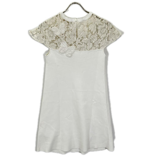 VALENTINO ヴァレンティノ MB3KD045338 ホワイト バタフライ ヘビーレース ドレス ワンピース