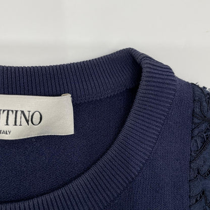VALENTINO ヴァレンティノ JB3KD0IT200 ネイビー サイドレース ドレス ワンピース ワンピース