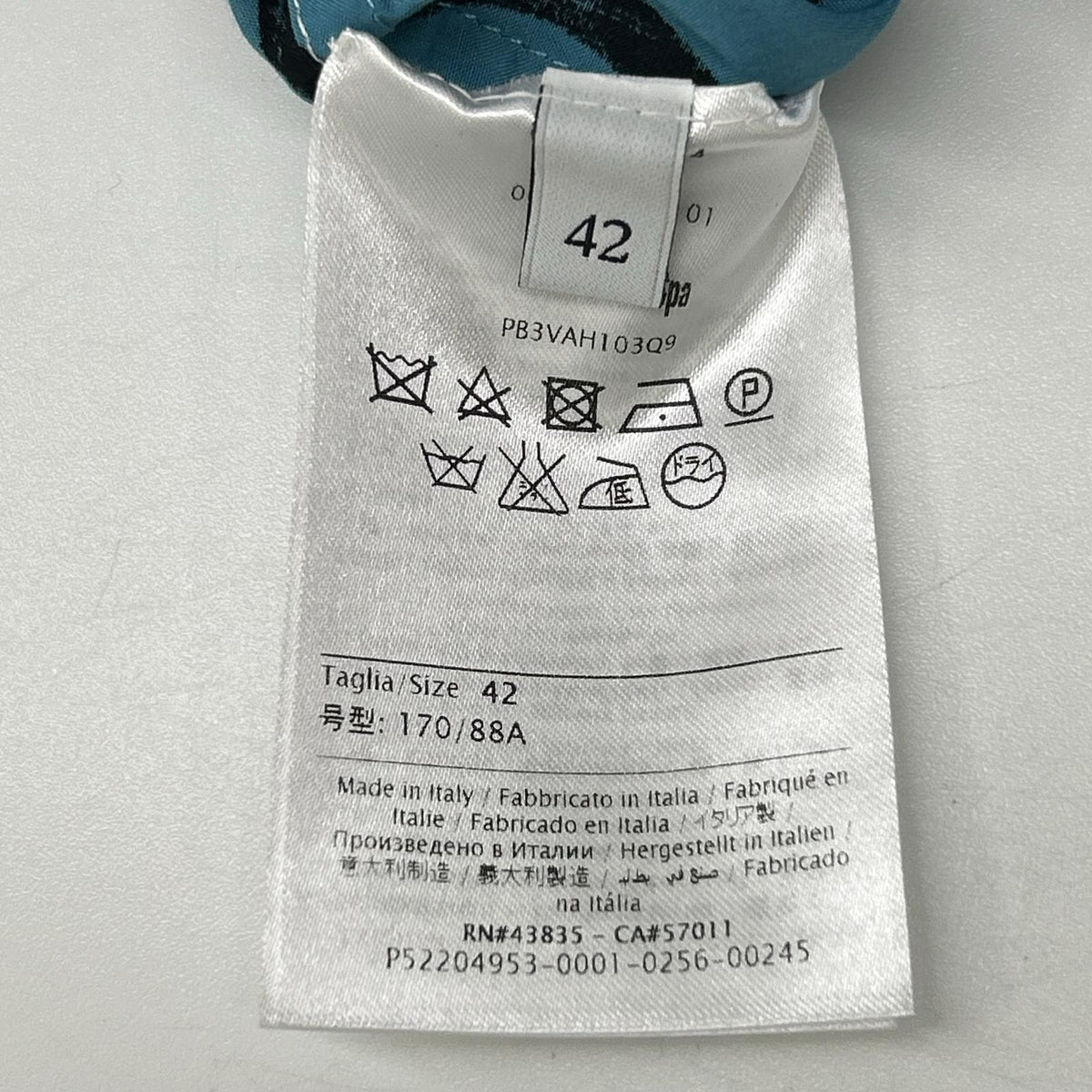 VALENTINO ヴァレンティノ PB3VAH103Q9 ブルー コンシールフライ フレアシルエット リップ ミニドレス ワンピース