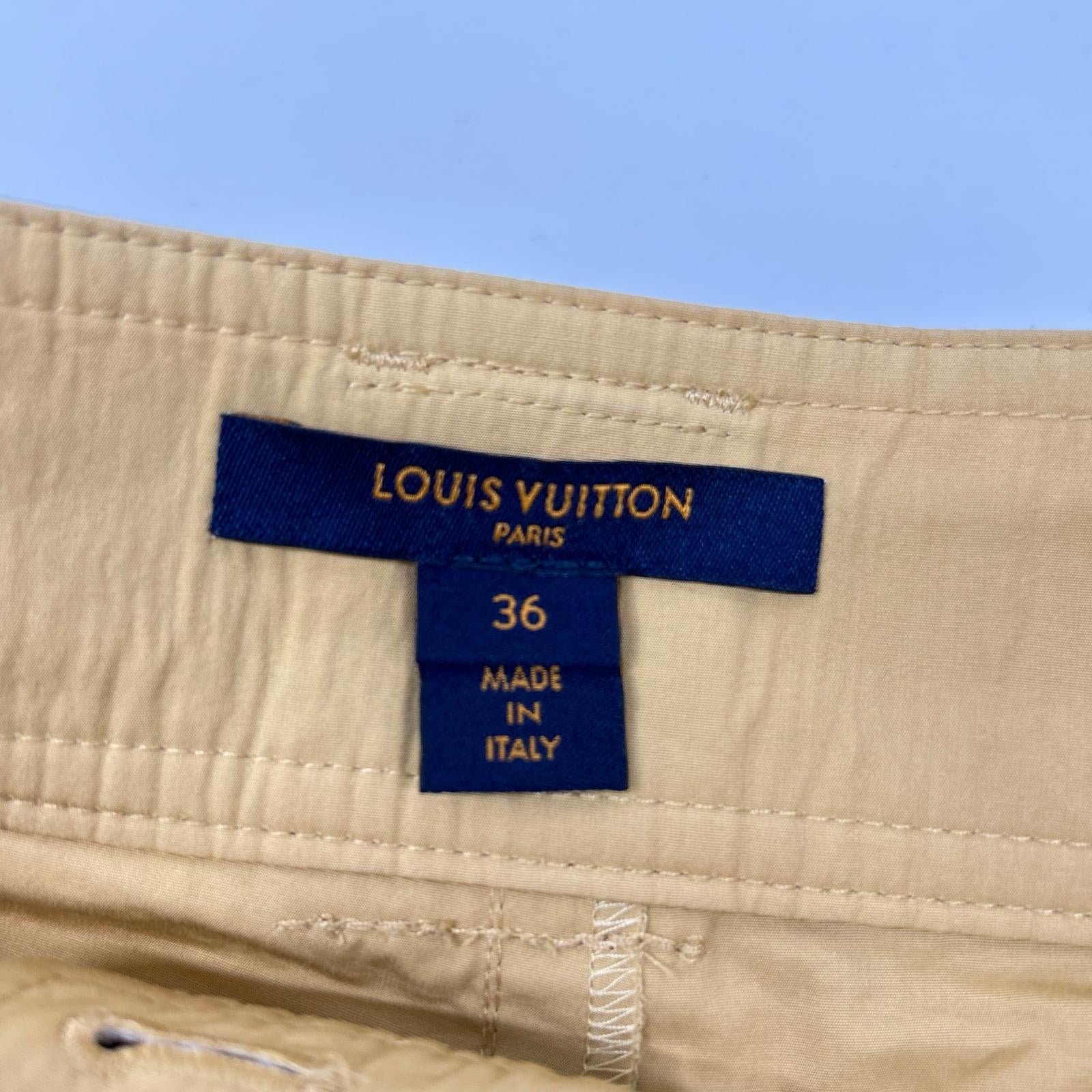 LOUIS VUITTON ルイヴィトン FKPA89ZTG ベージュ リバーシブルモノグラムベルト付き パンツ ボトムス