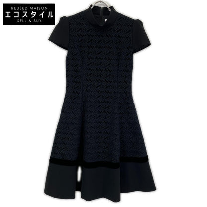 FOXEY NEW YORK フォクシーニューヨーク 37724 17年 ブラック カットワーク レース ワンピース ワンピース