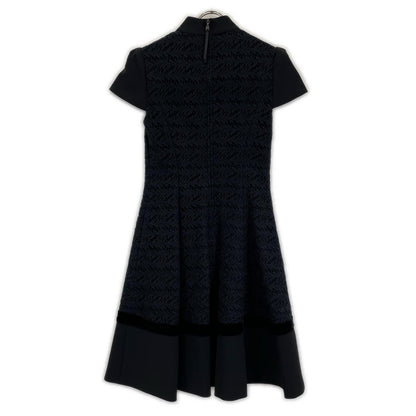 FOXEY NEW YORK フォクシーニューヨーク 37724 17年 ブラック カットワーク レース ワンピース ワンピース
