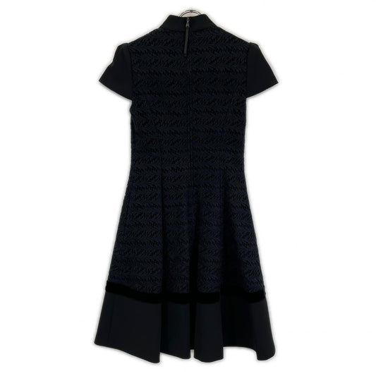 FOXEY NEW YORK フォクシーニューヨーク 37724 17年 ブラック カットワーク レース ワンピース ワンピース