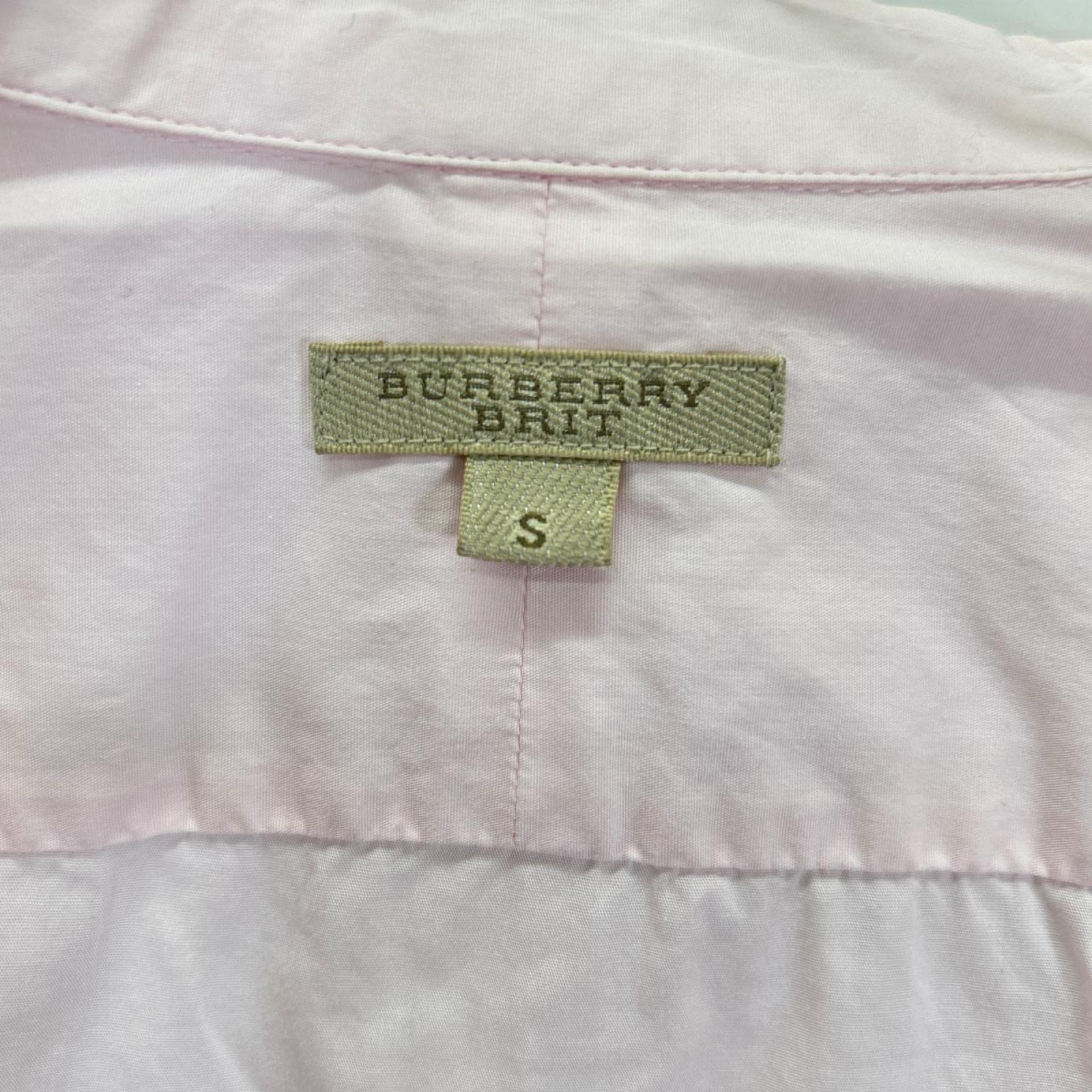 BURBERRY BRIT バーバリーブリット ピンク ホース刺繍 シャツ トップス