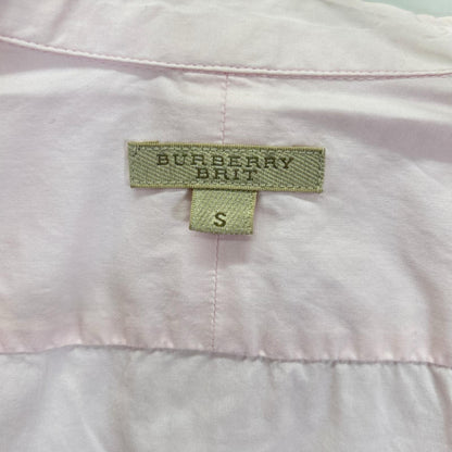 BURBERRY BRIT バーバリーブリット ピンク ホース刺繍 シャツ トップス