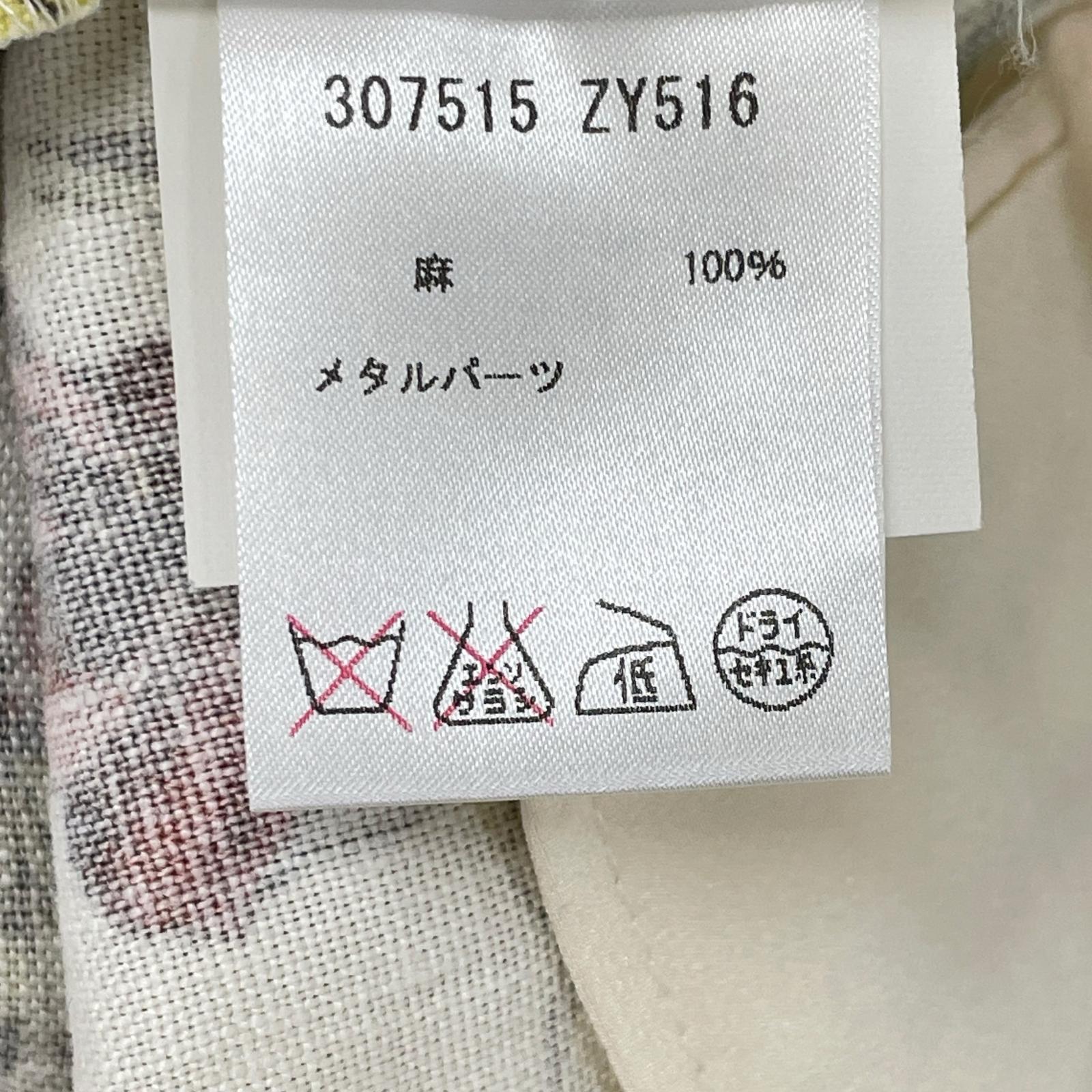GUCCI グッチ 307515 ZY516 アイボリー リネン フローラル ショートパンツ ボトムス
