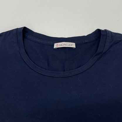 MONCLER モンクレール 18年 ネイビー T-SHIRT GIROCOLLO ベロアワンペン Tシャツ トップス