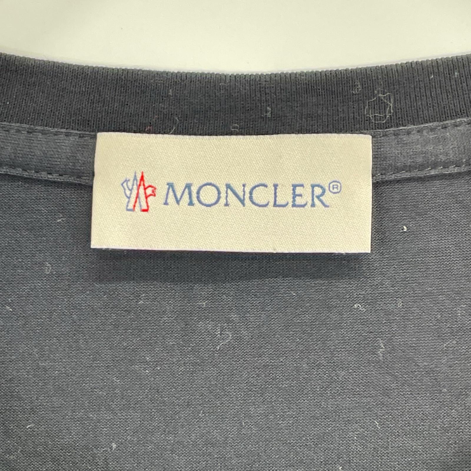 MONCLER モンクレール 18年 ブラック MAGILA ワッペン ロンT トップス