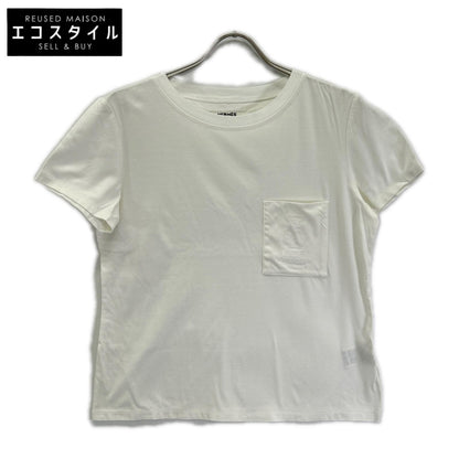 HERMES エルメス 23SS ホワイト 刺繍ポケット 半袖Tシャツ トップス