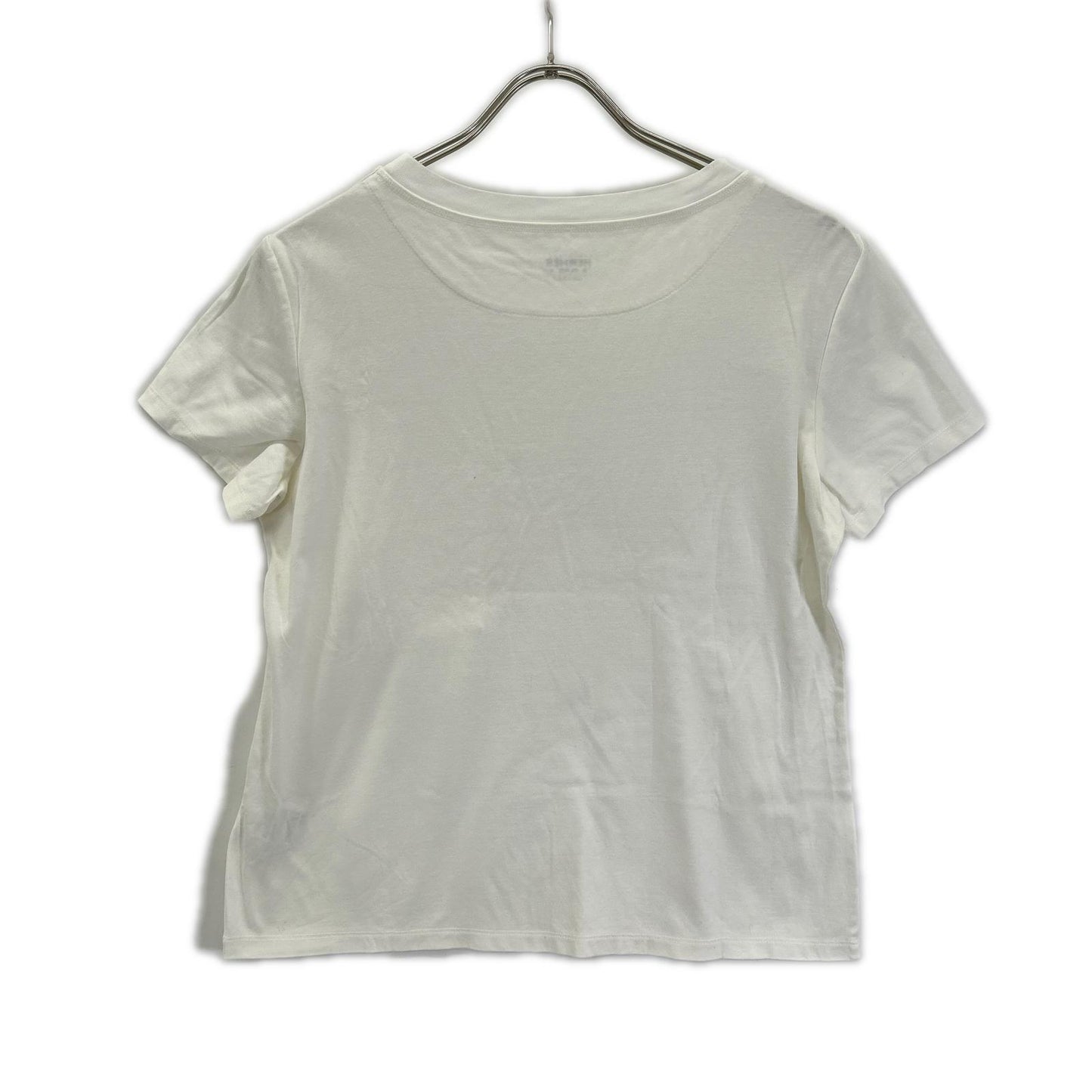 HERMES エルメス 23SS ホワイト 刺繍ポケット 半袖Tシャツ トップス