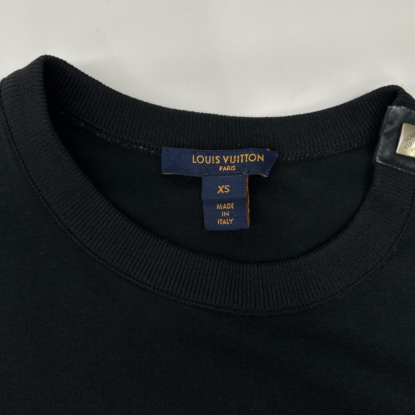LOUIS VUITTON ルイヴィトン RW211A UOL FKLS99 トランプ刺繍 ショルダーパッチ Tシャツ トップス