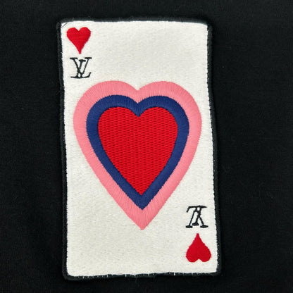 LOUIS VUITTON ルイヴィトン RW211A UOL FKLS99 トランプ刺繍 ショルダーパッチ Tシャツ トップス