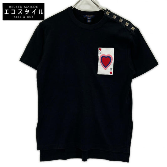 LOUIS VUITTON ルイヴィトン RW211A UOL FKLS99 トランプ刺繍 ショルダーパッチ Tシャツ トップス