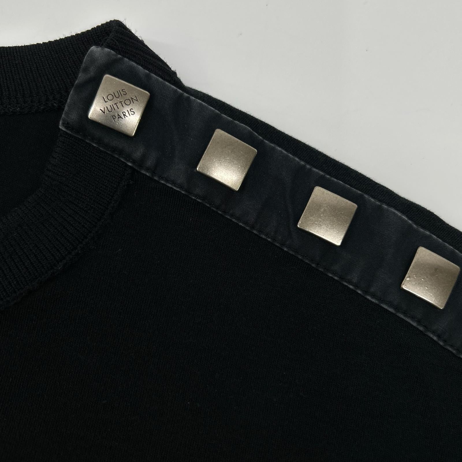 LOUIS VUITTON ルイヴィトン RW211A UOL FKLS99 トランプ刺繍 ショルダーパッチ Tシャツ トップス