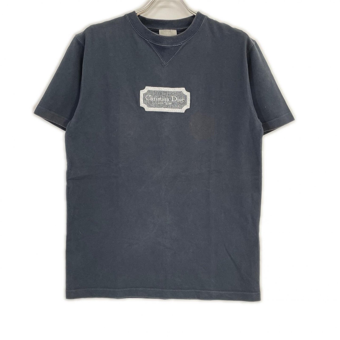 Dior HOMME ディオールオム 243J685B0554 ブラック 22AW ロゴエンブロイダリー グレー Tシャツ トップス