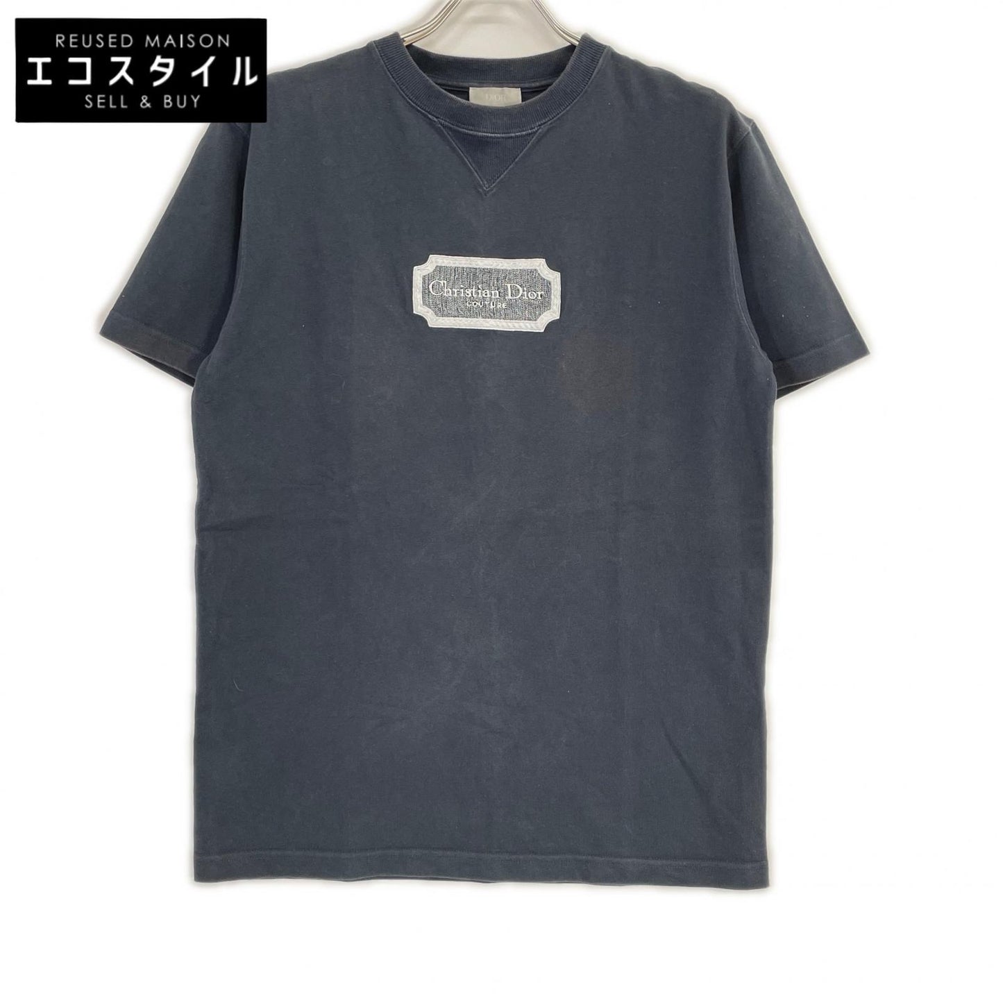 Dior HOMME ディオールオム 243J685B0554 ブラック 22AW ロゴエンブロイダリー グレー Tシャツ トップス