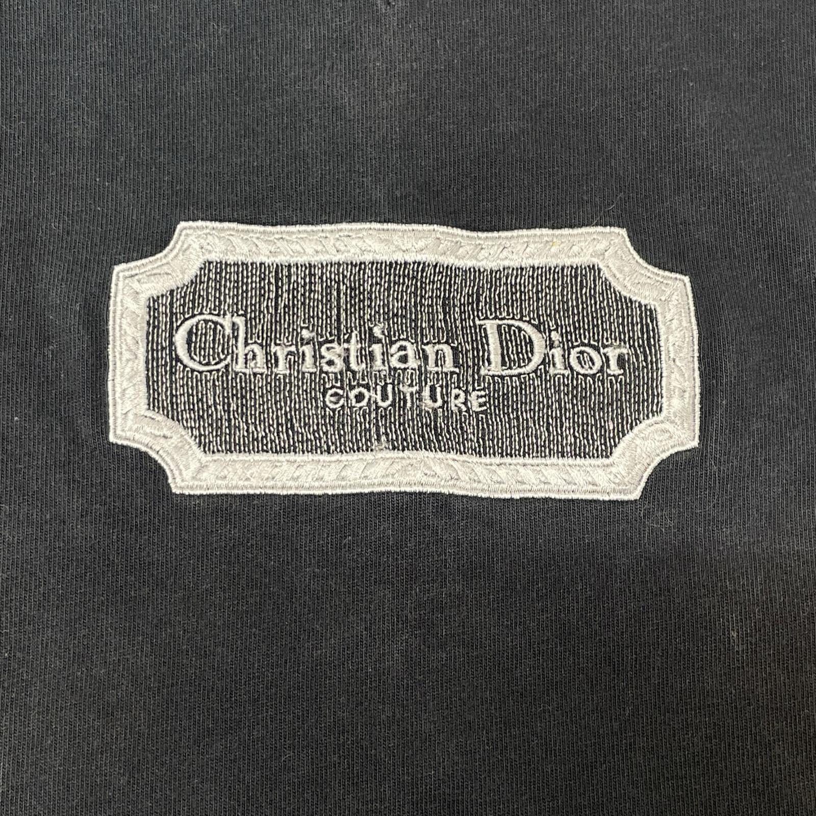 Dior HOMME ディオールオム 243J685B0554 ブラック 22AW ロゴエンブロイダリー グレー Tシャツ トップス